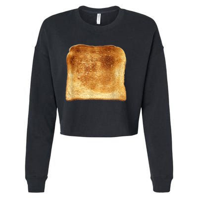 Funny Bread Gift Toast Costume Funny Gluten Ift Cropped Pullover Crew