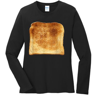 Funny Bread Gift Toast Costume Funny Gluten Ift Ladies Long Sleeve Shirt