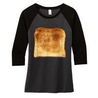 Funny Bread Gift Toast Costume Funny Gluten Ift Women's Tri-Blend 3/4-Sleeve Raglan Shirt