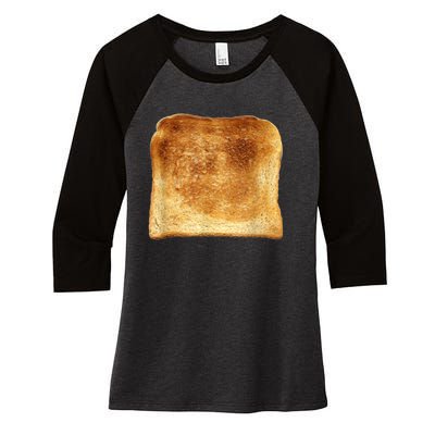 Funny Bread Gift Toast Costume Funny Gluten Ift Women's Tri-Blend 3/4-Sleeve Raglan Shirt