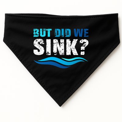 Funny Boating Gifts For Boat Owners But Did We Sink USA-Made Doggie Bandana