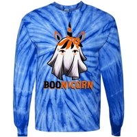 Funny Boonicorn Ghost Unicorn Lover Halloween Costume Day Gift Tie-Dye Long Sleeve Shirt