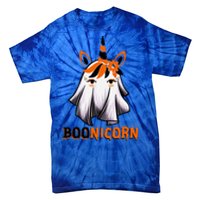 Funny Boonicorn Ghost Unicorn Lover Halloween Costume Day Gift Tie-Dye T-Shirt