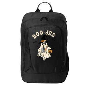 Funny Boojee Ghost Halloween Boo Jee Ghost Spooky Season City Backpack