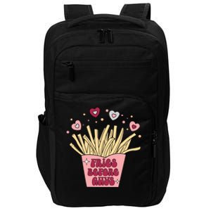 Fries Before Guys French Fires Lover Food Lover Valentines Cute Gift Impact Tech Backpack