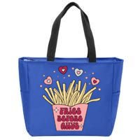 Fries Before Guys French Fires Lover Food Lover Valentines Cute Gift Zip Tote Bag