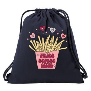 Fries Before Guys French Fires Lover Food Lover Valentines Cute Gift Drawstring Bag