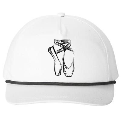 Funny Ballerina Gift Cool Dancer Ballet Pointe Shoes Snapback Five-Panel Rope Hat