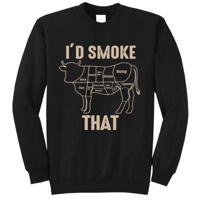 Funny BBQ Grilling Quote Cow Sweatshirt