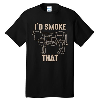 Funny BBQ Grilling Quote Cow Tall T-Shirt