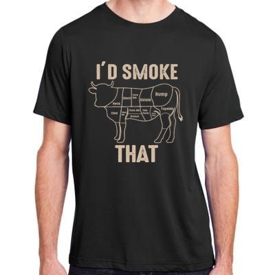 Funny BBQ Grilling Quote Cow Adult ChromaSoft Performance T-Shirt