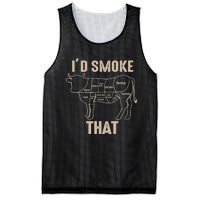 Funny BBQ Grilling Quote Cow Mesh Reversible Basketball Jersey Tank