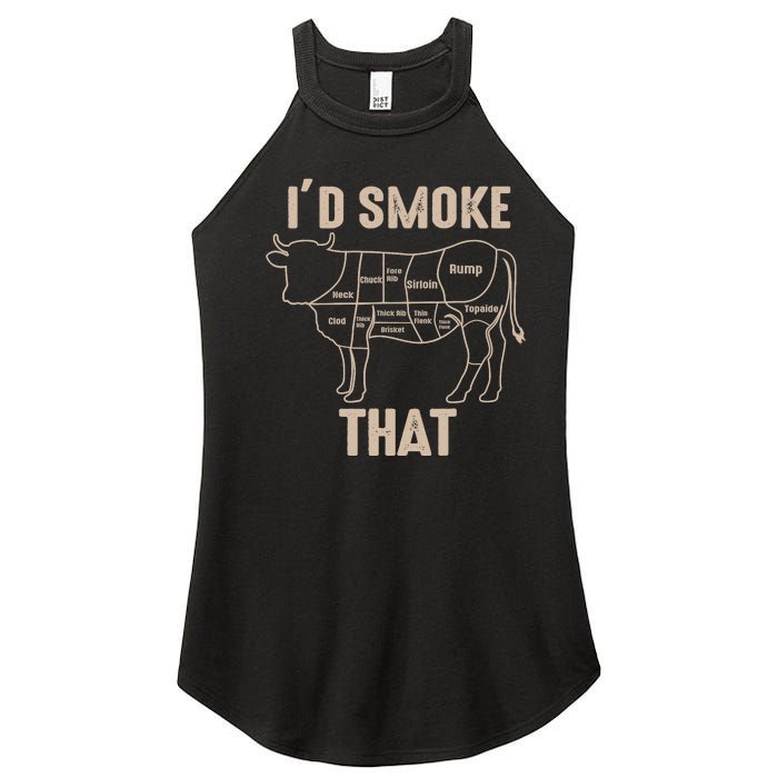 Funny BBQ Grilling Quote Cow Women’s Perfect Tri Rocker Tank