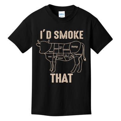 Funny BBQ Grilling Quote Cow Kids T-Shirt