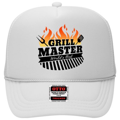 Funny Bbq Grill Master Worlds Best Grillfather Grillers Gift Trucker Hat