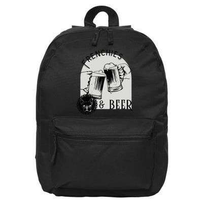 French Bulldog Gift 16 in Basic Backpack