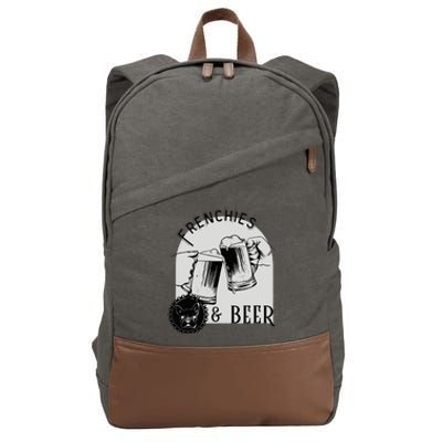 French Bulldog Gift Cotton Canvas Backpack