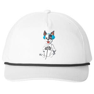 French Bulldog Gamer Snapback Five-Panel Rope Hat