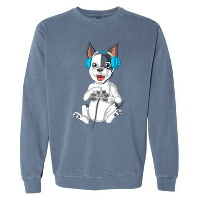 French Bulldog Gamer Garment-Dyed Sweatshirt