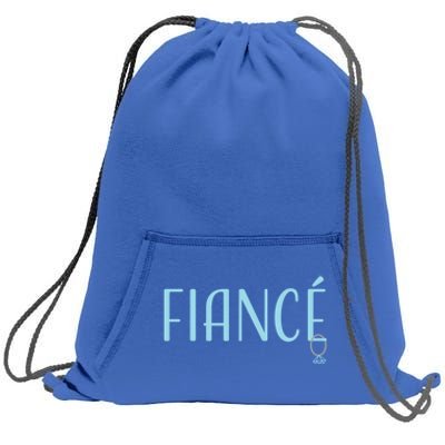 Fiance' Boyfriend Girlfriend Engaget Dating Cool Gift Sweatshirt Cinch Pack Bag