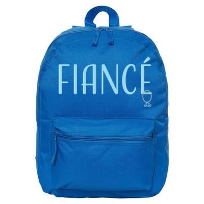 Fiance' Boyfriend Girlfriend Engaget Dating Cool Gift 16 in Basic Backpack