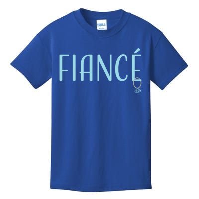 Fiance' Boyfriend Girlfriend Engaget Dating Cool Gift Kids T-Shirt