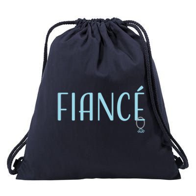 Fiance' Boyfriend Girlfriend Engaget Dating Cool Gift Drawstring Bag