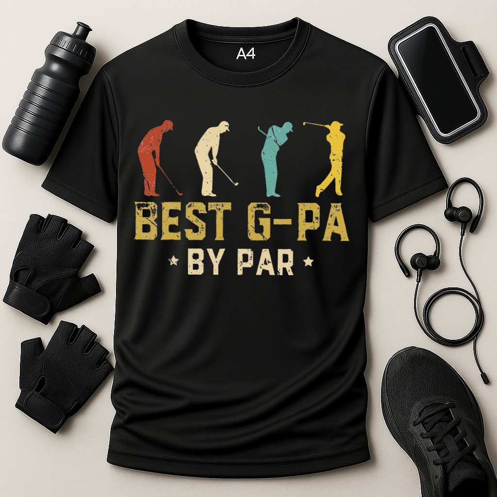 Funny Best GPa By Par Father's Day Gifts Golf Cooling Performance Crew T-Shirt