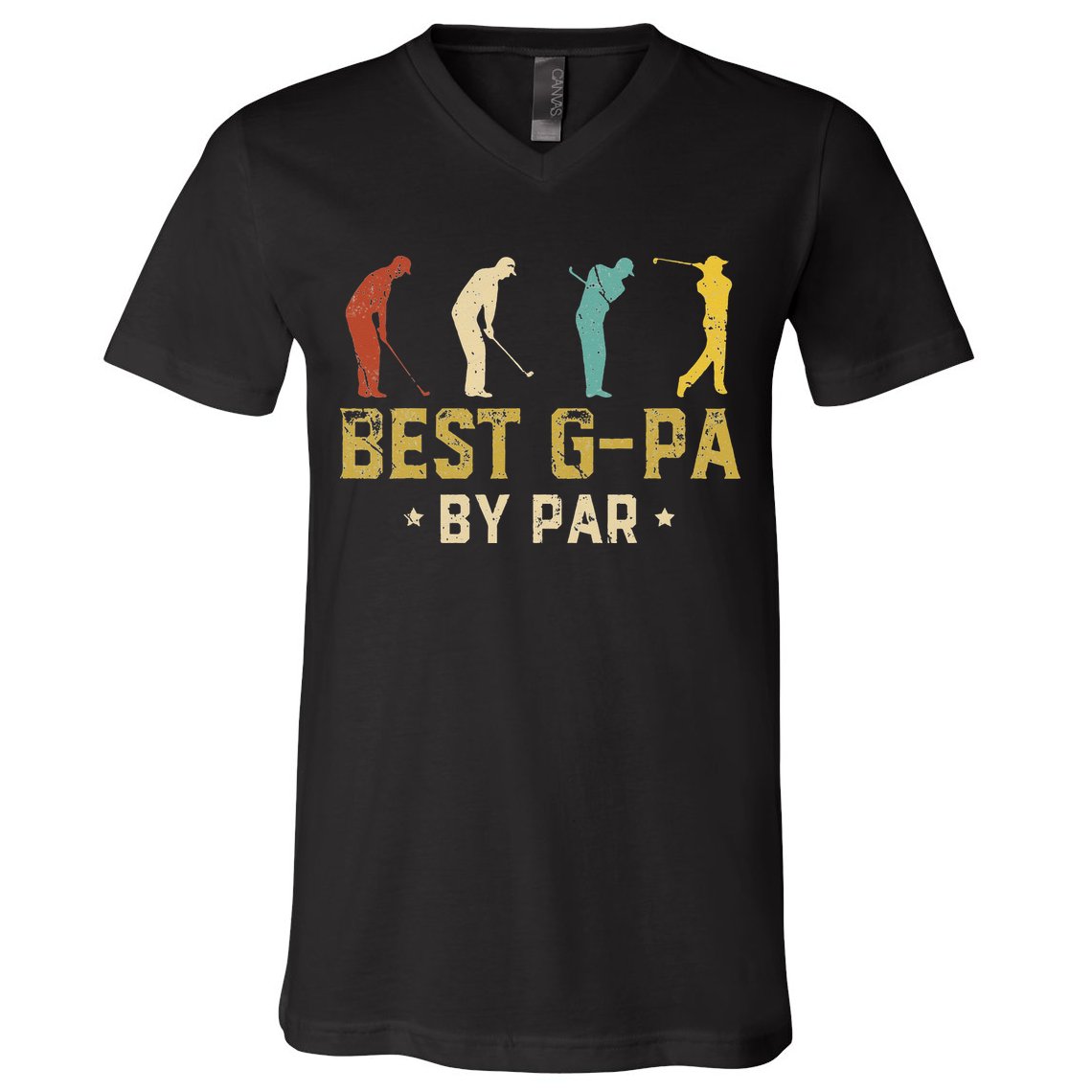 Funny Best GPa By Par Father's Day Gifts Golf V-Neck T-Shirt