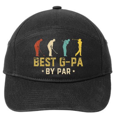 Funny Best GPa By Par Father's Day Gifts Golf 7-Panel Snapback Hat