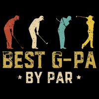 Funny Best GPa By Par Father's Day Gifts Golf Kids Hoodie