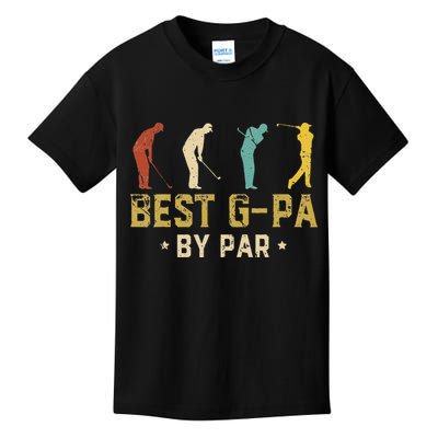Funny Best GPa By Par Father's Day Gifts Golf Kids T-Shirt