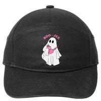 Funny Boojee Ghost Halloween Boo Jee Ghost Spooky Season 7-Panel Snapback Hat