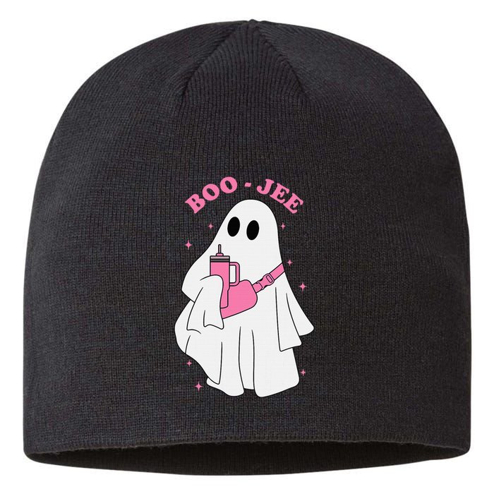 Funny Boojee Ghost Halloween Boo Jee Ghost Spooky Season Sustainable Beanie