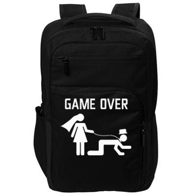 Funny Bride Groom Wedding Bachelor Bachelorette Party  Impact Tech Backpack