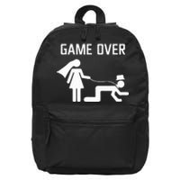 Funny Bride Groom Wedding Bachelor Bachelorette Party  16 in Basic Backpack