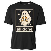 Funny Boojee Ghost All Done Slp Speech Therapy Halloween Gift Cooling Performance Crew T-Shirt