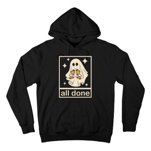 Funny Boojee Ghost All Done Slp Speech Therapy Halloween Gift Hoodie