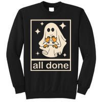 Funny Boojee Ghost All Done Slp Speech Therapy Halloween Gift Sweatshirt