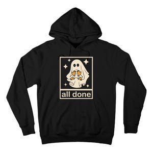 Funny Boojee Ghost All Done Slp Speech Therapy Halloween Gift Tall Hoodie