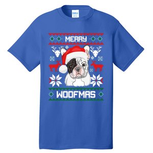 French Bulldog Gift For Merry Christmas Woofmas Frenchie Great Gift Tall T-Shirt