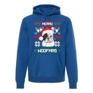 French Bulldog Gift For Merry Christmas Woofmas Frenchie Great Gift Premium Hoodie