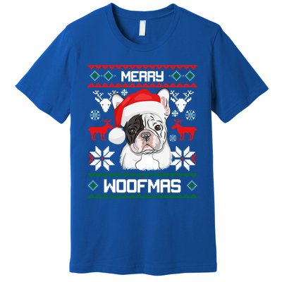 French Bulldog Gift For Merry Christmas Woofmas Frenchie Great Gift Premium T-Shirt