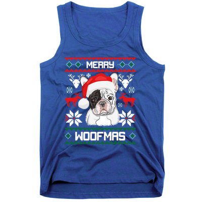 French Bulldog Gift For Merry Christmas Woofmas Frenchie Great Gift Tank Top