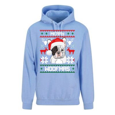 French Bulldog Gift For Merry Christmas Woofmas Frenchie Great Gift Unisex Surf Hoodie