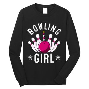 Funny Bowling Gift For Cool Bowler Birthday Party Long Sleeve Shirt