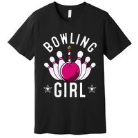 Funny Bowling Gift For Cool Bowler Birthday Party Premium T-Shirt