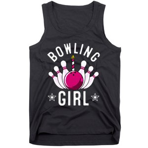 Funny Bowling Gift For Cool Bowler Birthday Party Tank Top