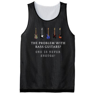 Funny Bass Guitar Mesh Reversible Basketball Jersey Tank