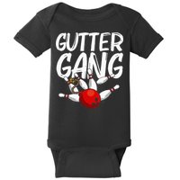 Funny Bowling Gift For Men Women Cool Gutter Gang Bowlers Baby Bodysuit